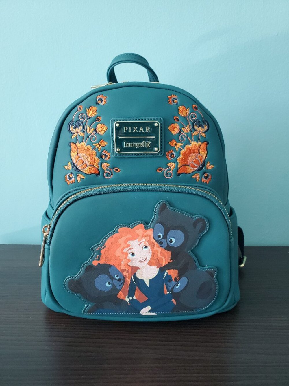 NWT Loungefly Disney Pixar Brave Triplets & Merida Mini Backpack